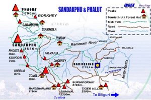 Sandakphu Phalut Trek Map